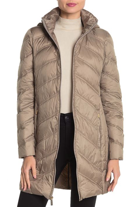 michael kors long down parka jacket reviews|More.